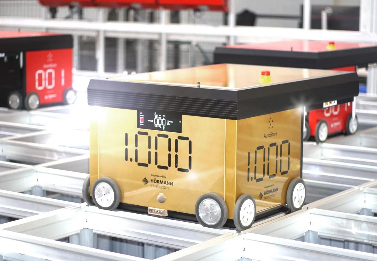 1.000ster AutoStore-Roboter live bei Christ Packing Systems