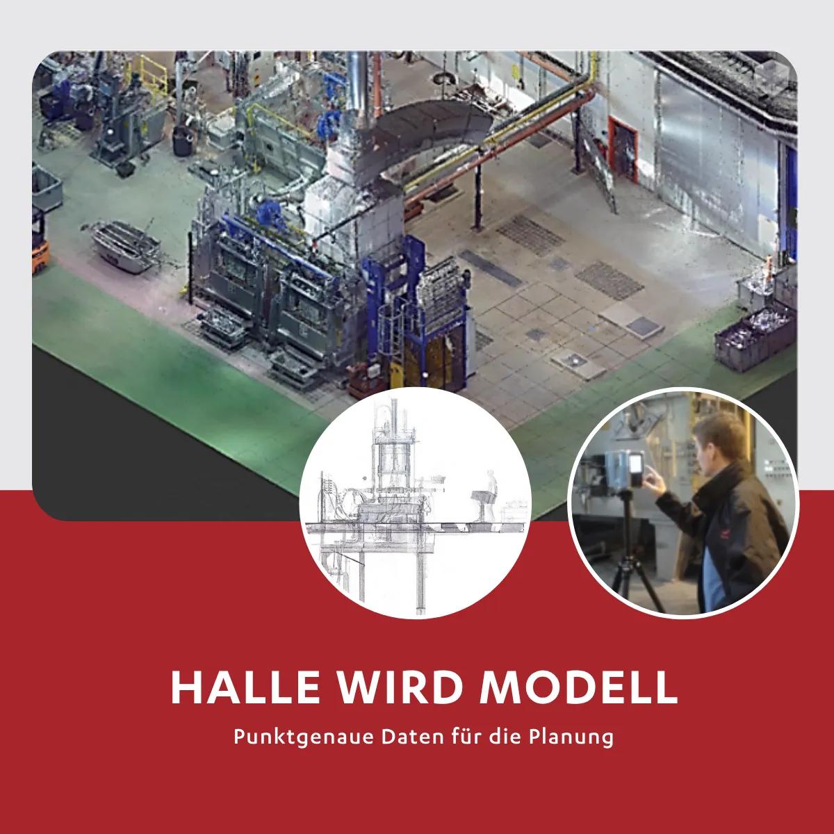 Hall becomes a model - precise data for planning