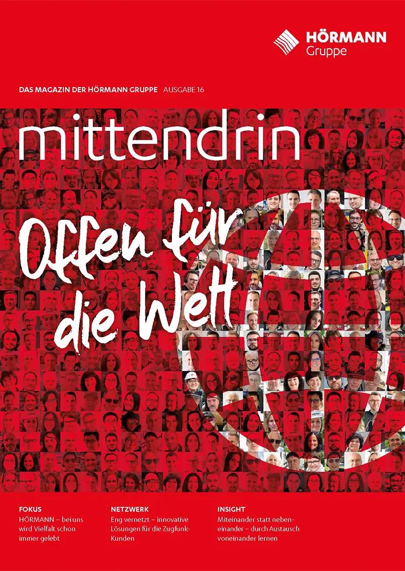HÖRMANN Magazin "mittendrin" mit Fokus: Offen für die Welt