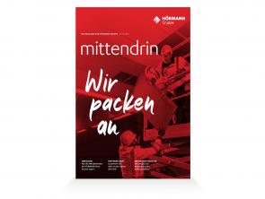 HÖRMANN’s mittendrin magazine focusing on getting things done