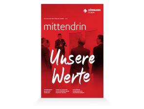 HÖRMANN mittendrin magazine focusing on the company’s values