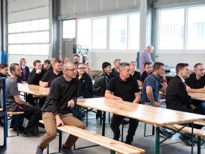 Hörmann Intralogistics: Townhall meeting at Klatt Fördertechnik